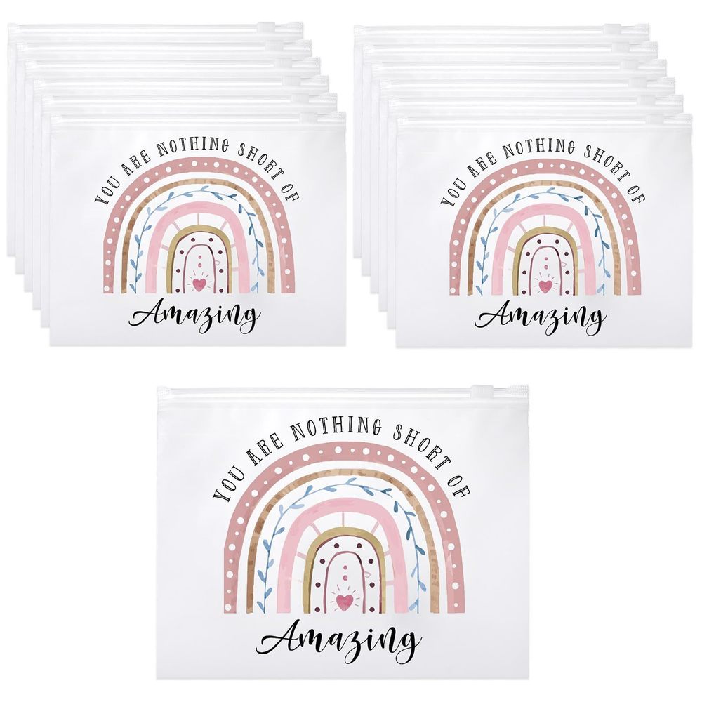 50 Pcs Inspirational Gifts Bulk For Women Cosmetic Bag Eva You Are Braver💛
